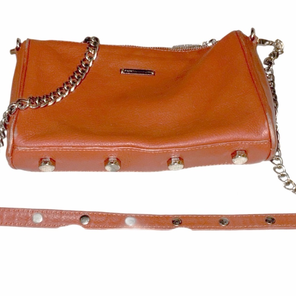 Rebecca Minkoff Leather and metal crossbody bag, good Condition - Picture 5 of 16